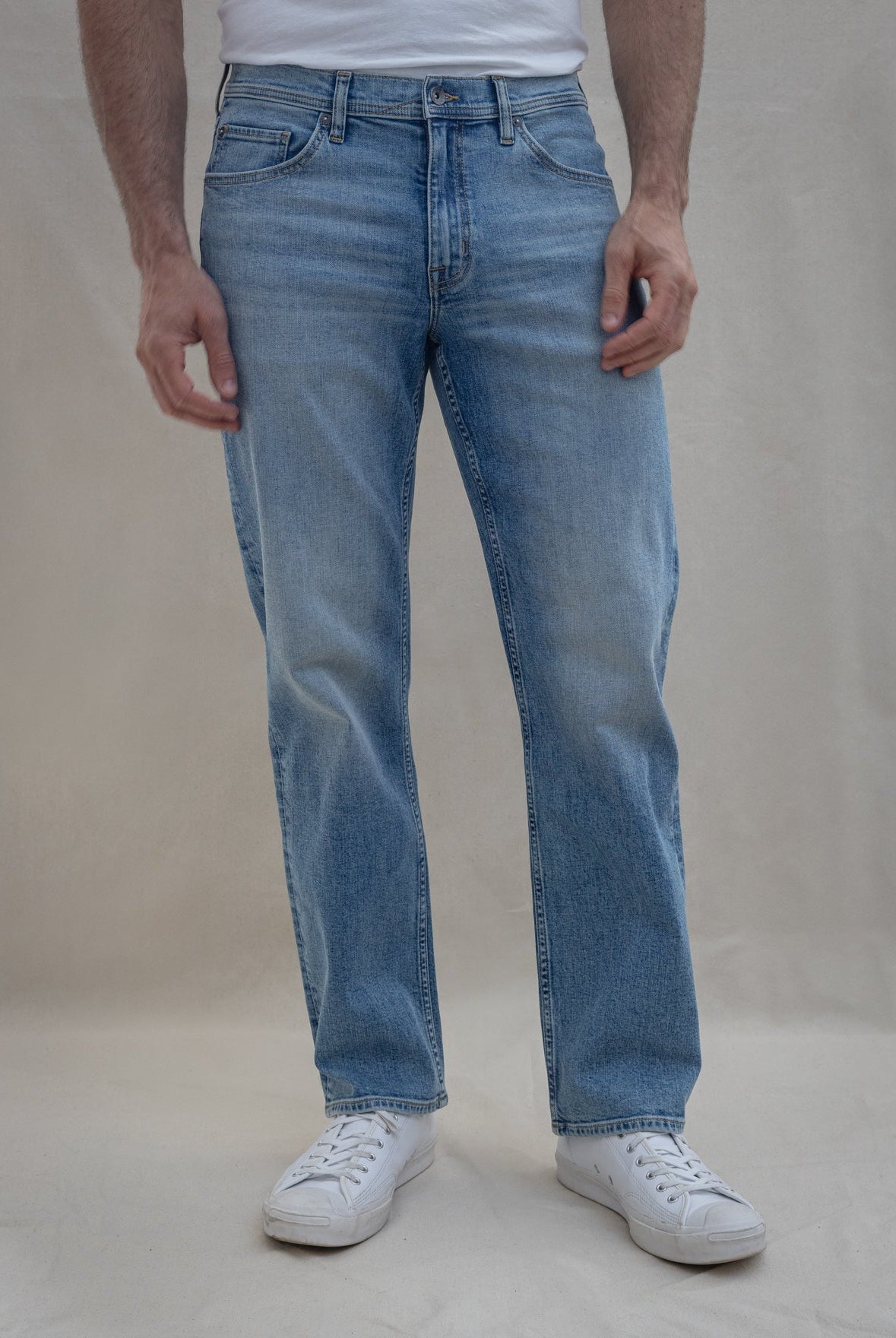 Mens Relaxed Straight Fit Jeans