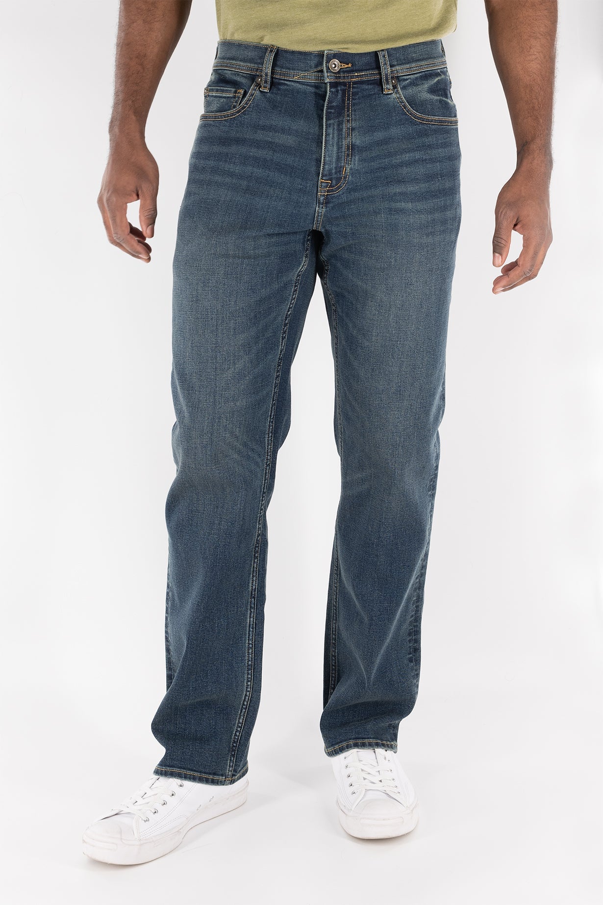 Mens Relaxed Straight Fit Jeans