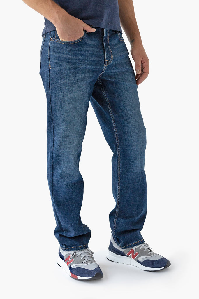 Mens Relaxed Straight Fit Jeans