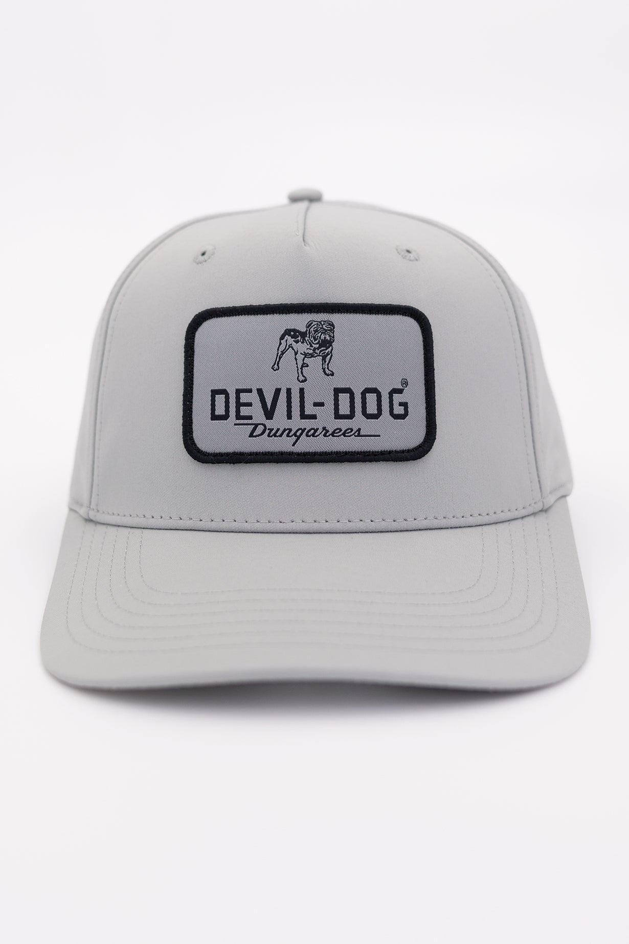 5 Panel Adjustable Cap - Gray Bulldog
