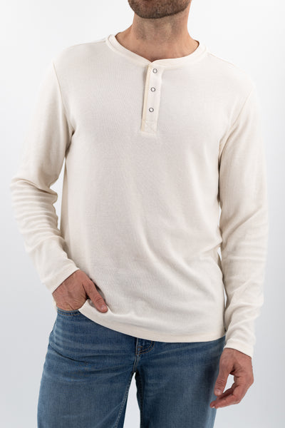 Waffle Henley - Oat | DEVIL-DOG® – DEVIL-DOG Dungarees