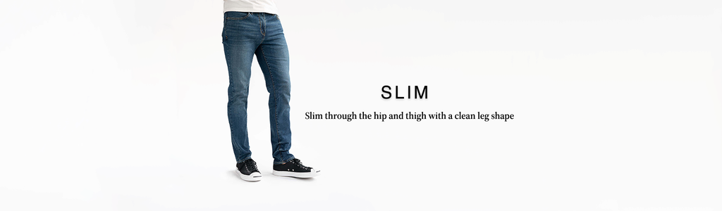 Slim Fit: Slim through the hip and thigh with a clean leg shape