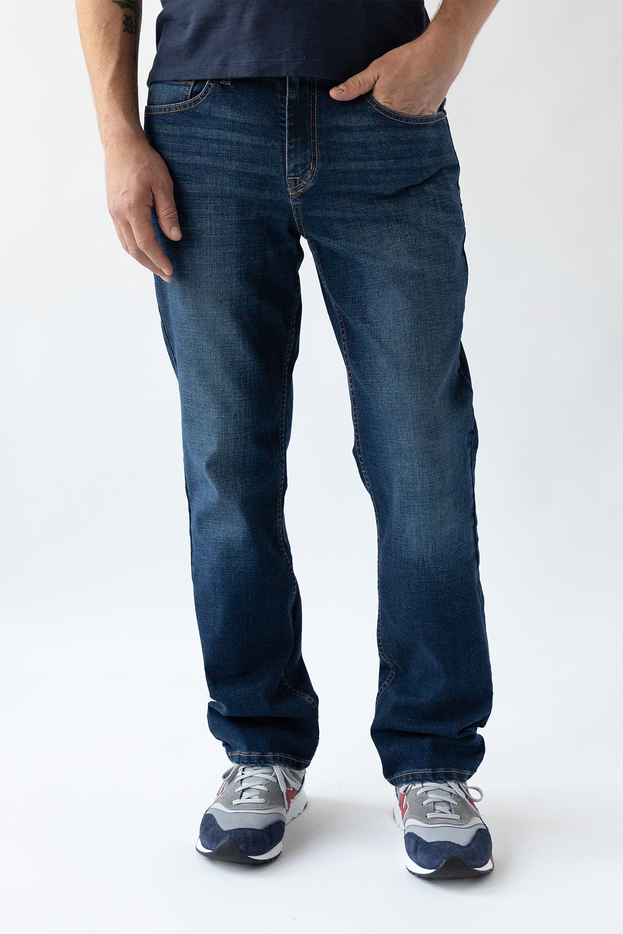 Relaxed Straight Jean - Boone Wash
