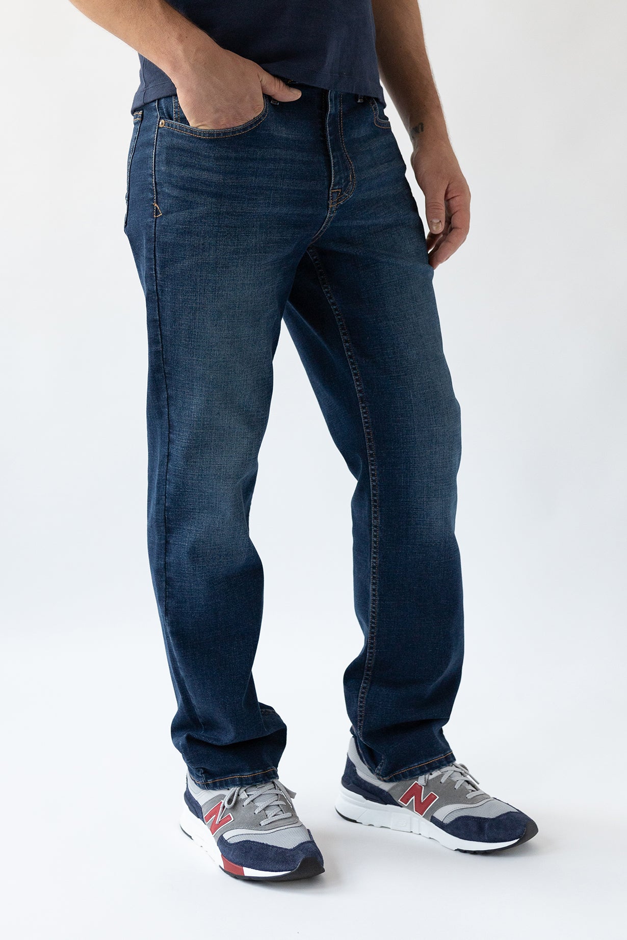 Relaxed Straight Jean - Boone Wash