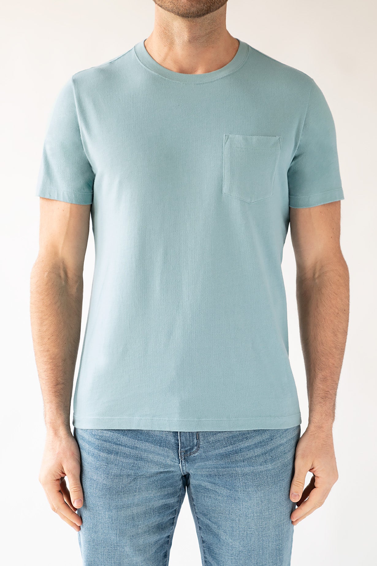 Vintage Blue - Signature Pocket Tee