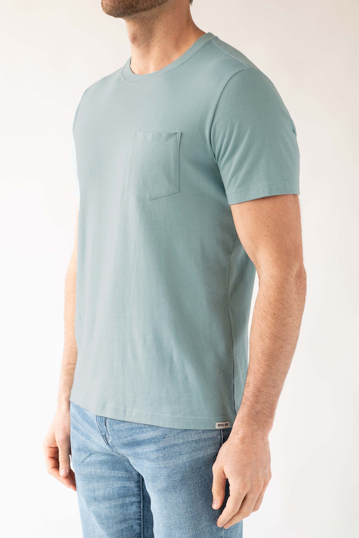 Vintage Blue - Signature Pocket Tee